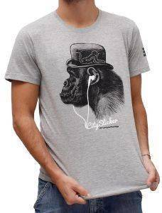 T-SHIRT DRUNKNMUNKY CITY SLICKER ΓΚΡΙ (S) T-SHIRT DRUNKNMUNKY CITY SLICKER ΓΚΡΙ (S)
