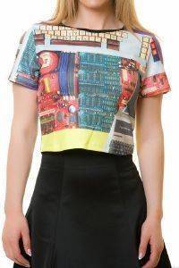 CROP TOP ROCK THE OUTFIT DIGITAL PRINT   (L)