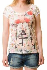 T-SHIRT ROCK THE OUTFIT TATTOED GIRL   (S)