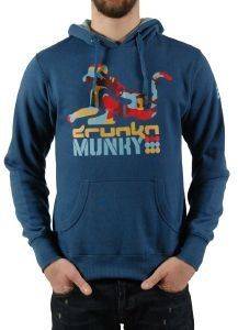 HOODIE DRUNKNMUNKY TAGGED ΜΠΛΕ (L) HOODIE DRUNKNMUNKY TAGGED ΜΠΛΕ (L)