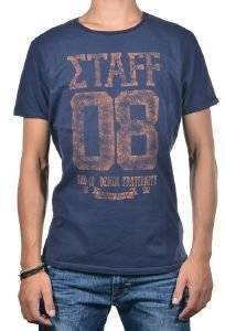 T-SHIRT STAFF JEANS MALIK ΣΚΟΥΡΟ ΜΠΛΕ (XL) T-SHIRT STAFF JEANS MALIK ΣΚΟΥΡΟ ΜΠΛΕ (XL)