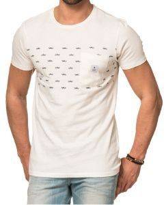 T-SHIRT WESC FLAKA STRIPE   &   (L)