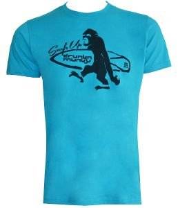 T-SHIRT DRUNKNMUNKY SURF\'S UP ΜΠΛΕ (L) T-SHIRT DRUNKNMUNKY SURF\'S UP ΜΠΛΕ (L)