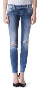 GAS JEANS GAS SHEYLA SKINNY WF25 ΜΕ STRASS ΑΝΟΙΧΤΟ ΜΠΛΕ