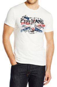 T-SHIRT PEPE JEANS LUIGI ΛΕΥΚΟ (L) T-SHIRT PEPE JEANS LUIGI ΛΕΥΚΟ (L)