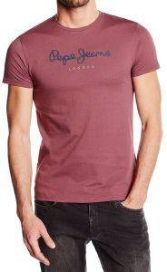 T-SHIRT PEPE JEANS EGGO SLIM ΜΩΒ (L) T-SHIRT PEPE JEANS EGGO SLIM ΜΩΒ (L)