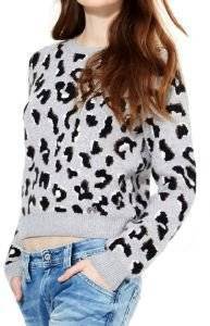 ΠΟΥΛΟΒΕΡ PEPE JEANS KIM ANIMAL PRINT ΓΚΡΙ ΜΕΛΑΝΖΕ (M) ΠΟΥΛΟΒΕΡ PEPE JEANS KIM ANIMAL PRINT ΓΚΡΙ ΜΕΛΑΝΖΕ (M)