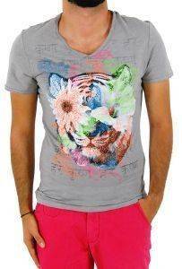 T-SHIRT RED SOUL EDIAS ΜΕ ΠΟΛΥΧΡΩΜΗ ΣΤΑΜΠΑ ΓΚΡΙ (M) T-SHIRT RED SOUL EDIAS ΜΕ ΠΟΛΥΧΡΩΜΗ ΣΤΑΜΠΑ ΓΚΡΙ (M)