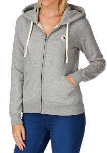 HOODIE ΜΕ ΦΕΡΜΟΥΑΡ CONVERSE CORE ΓΚΡΙ ΜΕΛΑΝΖΕ (L) HOODIE ΜΕ ΦΕΡΜΟΥΑΡ CONVERSE CORE ΓΚΡΙ ΜΕΛΑΝΖΕ (L)