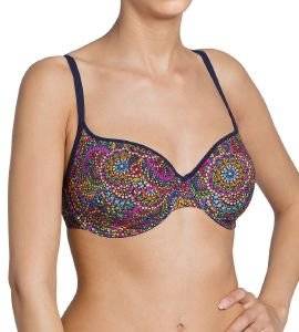 BIKINI TOP SLOGGI SWIM NAVY PEARLS CTOWP BIG   (38E)