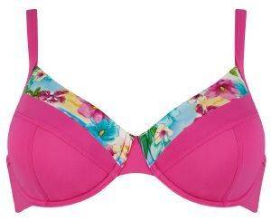 BIKINI TOP SLOGGI SWIM PINK TROPICS CTOW BIG ��� (38E)