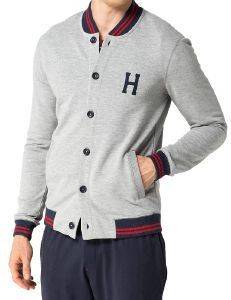 ΤΖΑΚΕΤ TOMMY HILFIGER IGGY ΓΚΡΙ ΜΕΛΑΝΖΕ (XL) ΤΖΑΚΕΤ TOMMY HILFIGER IGGY ΓΚΡΙ ΜΕΛΑΝΖΕ (XL)