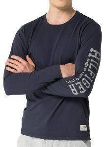 ΜΠΛΟΥΖΑ ΜΑΚΡΥΜΑΝΙΚΗ TOMMY HILFIGER ΜΕ ΤΥΠΩΜΑ ΣΚΟΥΡΟ ΜΠΛΕ (M) ΜΠΛΟΥΖΑ ΜΑΚΡΥΜΑΝΙΚΗ TOMMY HILFIGER ΜΕ ΤΥΠΩΜΑ ΣΚΟΥΡΟ ΜΠΛΕ (M)