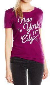 T-SHIRT TOMMY HILFIGER LULU ΜΕ ΣΤΑΜΠΑ ΜΩΒ (L) T-SHIRT TOMMY HILFIGER LULU ΜΕ ΣΤΑΜΠΑ ΜΩΒ (L)