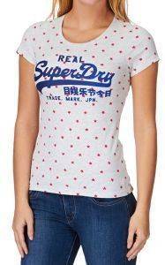 T-SHIRT SUPERDRY VINTAGE LOGO ΜΕ ΑΣΤΕΡΙΑ & ΣΤΑΜΠΑ ΛΕΥΚΟ ΜΕΛΑΝΖΕ (S) T-SHIRT SUPERDRY VINTAGE LOGO ΜΕ ΑΣΤΕΡΙΑ & ΣΤΑΜΠΑ ΛΕΥΚΟ ΜΕΛΑΝΖΕ (S)
