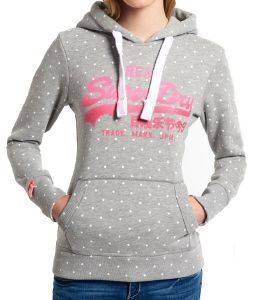 HOODIE SUPERDRY VINTAGE LOGO ΜΕ ΠΟΥΑ ΣΧΕΔΙΟ & ΣΤΑΜΠΑ ΓΚΡΙ ΜΕΛΑΝΖΕ (S) HOODIE SUPERDRY VINTAGE LOGO ΜΕ ΠΟΥΑ ΣΧΕΔΙΟ & ΣΤΑΜΠΑ ΓΚΡΙ ΜΕΛΑΝΖΕ (S)