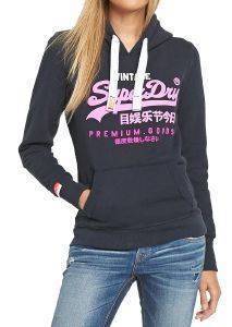 HOODIE SUPERDRY PREMIUM GOODS ΜΕ ΣΤΑΜΠΑ ΜΑΥΡΟ (S) HOODIE SUPERDRY PREMIUM GOODS ΜΕ ΣΤΑΜΠΑ ΜΑΥΡΟ (S)