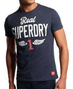 T-SHIRT SUPERDRY FLYING FIRST ΣΚΟΥΡΟ ΓΚΡΙ ΜΕΛΑΝΖΕ (L) T-SHIRT SUPERDRY FLYING FIRST ΣΚΟΥΡΟ ΓΚΡΙ ΜΕΛΑΝΖΕ (L)