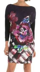 ΦΟΡΕΜΑ DESIGUAL CELANDIA MINI FLORAL ΣΚΟΥΡΟ ΜΩΒ (M) ΦΟΡΕΜΑ DESIGUAL CELANDIA MINI FLORAL ΣΚΟΥΡΟ ΜΩΒ (M)