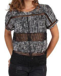 T-SHIRT RED SOUL FABINA ΜΑΥΡΟ/ΓΚΡΙ