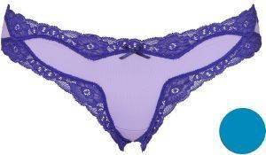 ΣΛΙΠΑΚΙ TRIUMPH BRIEF MICRO & LACE MINI ΜΠΛΕ ΣΚΟΥΡΟ (S)