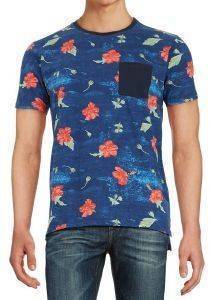 T-SHIRT WESC MAXTON ΜΕ ΤΣΕΠΗ FLORAL ΣΚΟΥΡΟ ΜΠΛΕ (M) T-SHIRT WESC MAXTON ΜΕ ΤΣΕΠΗ FLORAL ΣΚΟΥΡΟ ΜΠΛΕ (M)