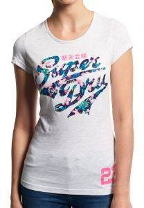 T-SHIRT SUPERDRY STACKER ENTRY �� FLORAL ������ ����� ������� (XL)