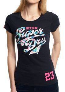 T-SHIRT SUPERDRY STACKER ENTRY �� FLORAL ������ ������ ���� (S)