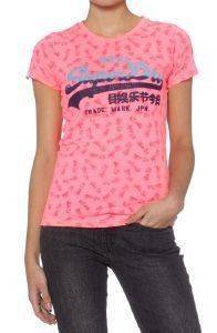 T-SHIRT SUPERDRY VINTAGE LOGO BURN OUT FLUO ��� (M)