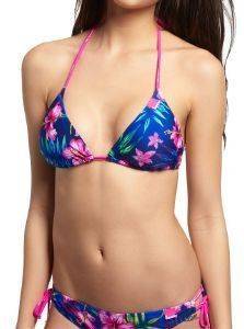 BIKINI TOP SUPERDRY PAINTED HIBISCUS TRIANGLE FLORAL   (L)