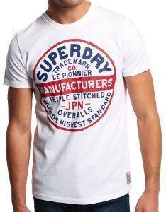 T-SHIRT SUPERDRY TRIPLE STITCH WORN WASH ����� (XXL)