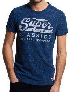 T-SHIRT SUPERDRY CLASSICS ΣΚΟΥΡΟ ΜΠΛΕ (L) T-SHIRT SUPERDRY CLASSICS ΣΚΟΥΡΟ ΜΠΛΕ (L)