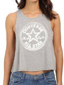 CROP TOP CONVERSE CORE PLUS ΓΚΡΙ ΜΕΛΑΝΖΕ (S) CROP TOP CONVERSE CORE PLUS ΓΚΡΙ ΜΕΛΑΝΖΕ (S)