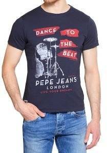 T-SHIRT PEPE JEANS LAUGHTON ΣΚΟΥΡΟ ΜΠΛΕ (M) T-SHIRT PEPE JEANS LAUGHTON ΣΚΟΥΡΟ ΜΠΛΕ (M)