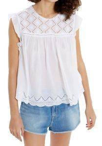 TOP PEPE JEANS COURNY ΜΕ ΔΑΝΤΕΛΑ ΛΕΥΚΟ (S) TOP PEPE JEANS COURNY ΜΕ ΔΑΝΤΕΛΑ ΛΕΥΚΟ (S)
