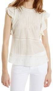 TOP PEPE JEANS HANNA ΜΕ ΔΑΝΤΕΛΑ ΙΒΟΥΑΡ (M) TOP PEPE JEANS HANNA ΜΕ ΔΑΝΤΕΛΑ ΙΒΟΥΑΡ (M)