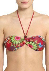 BIKINI TOP DESIGUAL DIANA BANDEAU ΜΕ ΣΧΕΔΙΟ ΜΠΟΡΝΤΩ (L) BIKINI TOP DESIGUAL DIANA BANDEAU ΜΕ ΣΧΕΔΙΟ ΜΠΟΡΝΤΩ (L)