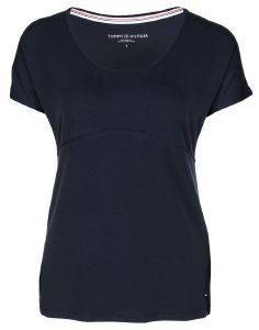 T-SHIRT TOMMY HILFIGER FITNESS ΣΚΟΥΡΟ ΜΠΛΕ (S) T-SHIRT TOMMY HILFIGER FITNESS ΣΚΟΥΡΟ ΜΠΛΕ (S)