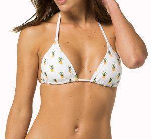 BIKINI TOP TOMMY HILFIGER GOLA PINEAPPLE ALL OVER TRIANGLE ΛΕΥΚΟ (40) BIKINI TOP TOMMY HILFIGER GOLA PINEAPPLE ALL OVER TRIANGLE ΛΕΥΚΟ (40)