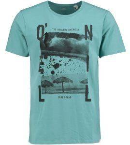 T-SHIRT ONEILL SPLASH ΤΥΡΚΟΥΑΖ (M) T-SHIRT ONEILL SPLASH ΤΥΡΚΟΥΑΖ (M)