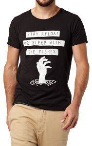T-SHIRT ONEILL AHOY ΜΕ ΣΤΑΜΠΑ ΜΑΥΡΟ (XL) T-SHIRT ONEILL AHOY ΜΕ ΣΤΑΜΠΑ ΜΑΥΡΟ (XL)