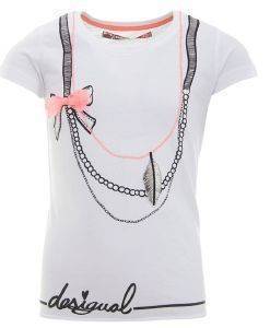 T-SHIRT DESIGUAL TENESSEE ΜΕ ΣΤΑΜΠΑ ΛΕΥΚΟ (NO 7-8) T-SHIRT DESIGUAL TENESSEE ΜΕ ΣΤΑΜΠΑ ΛΕΥΚΟ (NO 7-8)