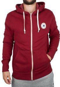 HOODIE ΜΕ ΦΕΡΜΟΥΑΡ CONVERSE CORE ΜΠΟΡΝΤΩ (S) HOODIE ΜΕ ΦΕΡΜΟΥΑΡ CONVERSE CORE ΜΠΟΡΝΤΩ (S)