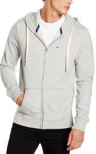 HOODIE ΜΕ ΦΕΡΜΟΥΑΡ TOMMY HILFIGER ICON ΓΚΡΙ ΜΕΛΑΝΖΕ (L) HOODIE ΜΕ ΦΕΡΜΟΥΑΡ TOMMY HILFIGER ICON ΓΚΡΙ ΜΕΛΑΝΖΕ (L)
