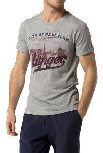 T-SHIRT TOMMY HILFIGER NYC ΓΚΡΙ ΜΕΛΑΝΖΕ (S) T-SHIRT TOMMY HILFIGER NYC ΓΚΡΙ ΜΕΛΑΝΖΕ (S)