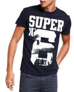 T-SHIRT SUPERDRY NO 6 PHOTOGRAPHIC ΣΚΟΥΡΟ ΜΠΛΕ (M) T-SHIRT SUPERDRY NO 6 PHOTOGRAPHIC ΣΚΟΥΡΟ ΜΠΛΕ (M)
