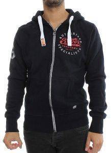 HOODIE ΜΕ ΦΕΡΜΟΥΑΡ SUPERDRY AUTHORISED SPECIALIST ΣΚΟΥΡΟ ΜΠΛΕ (M) HOODIE ΜΕ ΦΕΡΜΟΥΑΡ SUPERDRY AUTHORISED SPECIALIST ΣΚΟΥΡΟ ΜΠΛΕ (M)