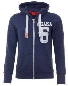 HOODIE ΜΕ ΦΕΡΜΟΥΑΡ SUPERDRY OSAKA 6 ΣΚΟΥΡΟ ΜΠΛΕ (M) HOODIE ΜΕ ΦΕΡΜΟΥΑΡ SUPERDRY OSAKA 6 ΣΚΟΥΡΟ ΜΠΛΕ (M)