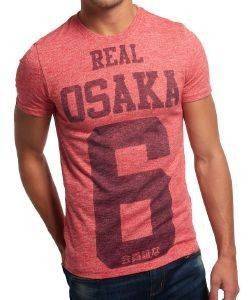 T-SHIRT SUPERDRY REAL OSAKA 6 KOKKINO ΜΕΛΑΝΖΕ (L) T-SHIRT SUPERDRY REAL OSAKA 6 KOKKINO ΜΕΛΑΝΖΕ (L)