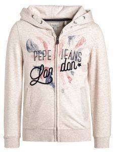 HOODIE ΜΕ ΦΕΡΜΟΥΑΡ PEPE JEANS ANGELICA JR ΕΚΡΟΥ (NO 10) HOODIE ΜΕ ΦΕΡΜΟΥΑΡ PEPE JEANS ANGELICA JR ΕΚΡΟΥ (NO 10)